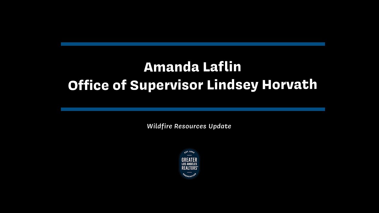 Wildfire Update: Office of Supervisor Lindsey Horvath - YouTube