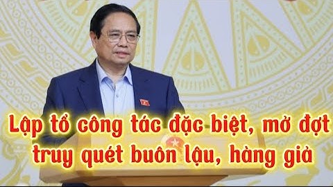 Lập tổ công tác đặc biệt, mở đợt truy quét buôn lậu, hàng giả