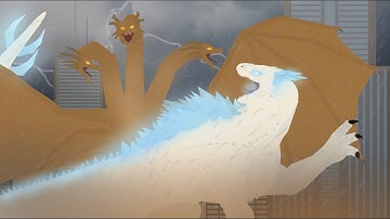 Shimo Vs. Ghidorah || Sticknodes Animation (Ft. @EGalaxyE )