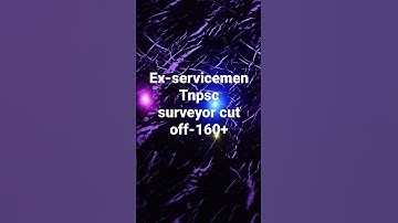 ex-servicemen cutoff for Tnpsc surveyor exam