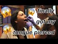 getting my tongue pierced! + healing process days 1-8