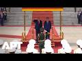 Military Band Plays US &amp; Chinese National Anthems as Trump and Xi Stand Together | APT Mp3 Song