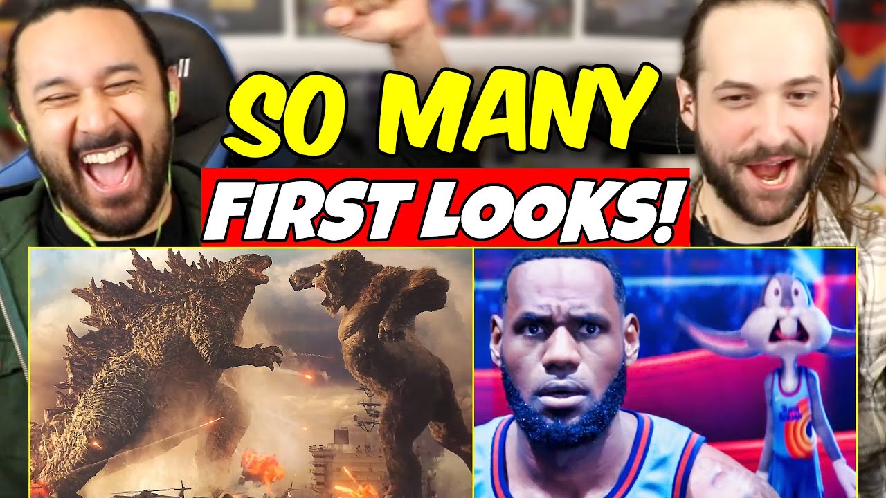 Godzilla Vs Kong, Space Jam 2, & MORE FIRST LOOK FOOTAGE - REACTION & BREAKDOWN!! Same Day Premieres