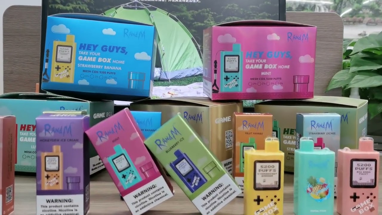 RandM Game Box 5200 Puffs New Design.