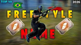 Top 10+ Brazilian Freestyle Name 🇧🇷👾 The Best Names In Free Fire !🔥