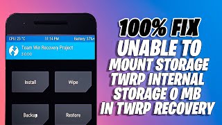Fix Unable to Mount Cache, Data, System, Storage In TWRP Recovery (UPDATED 2020!)