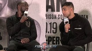 TERENCE CRAWFORD TELLS AMIR KHAN TO HIS FACE \\