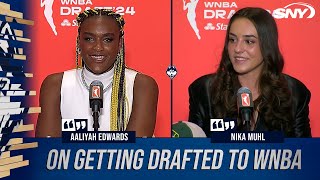 Aaliyah Edwards and Nika Muhl on how UConn and Geno Auriemma prepared them for WNBA | SNY