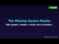 The Missing Square Puzzle: Where Did the Area Go? - Here's The Proof