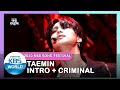 Taemin  intro  criminal 2020 kbs song festival201218 siaran kbs world tv