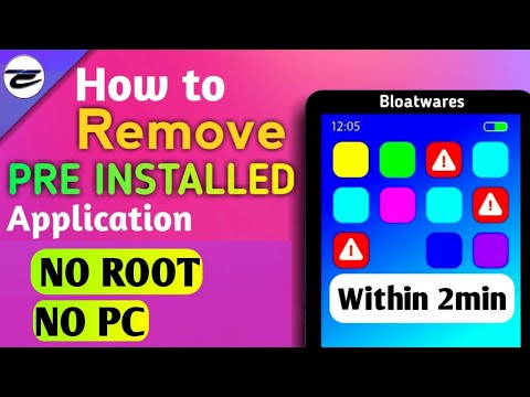 How To Remove Preinstalled Apps On Smartphones Uninstall | 300MB To 60KB #Bloatware