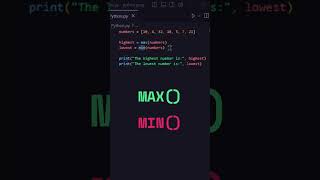 Python Challenge: Find Highest and Lowest Numbers in a List #shorts #python #coding
