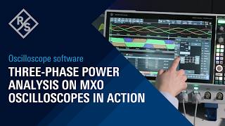 Three-Phase power analysis on MXO oscilloscopes in action