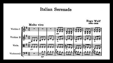 Hugo Wolf - Italian Serenade for string quartet (audio + sheet music)