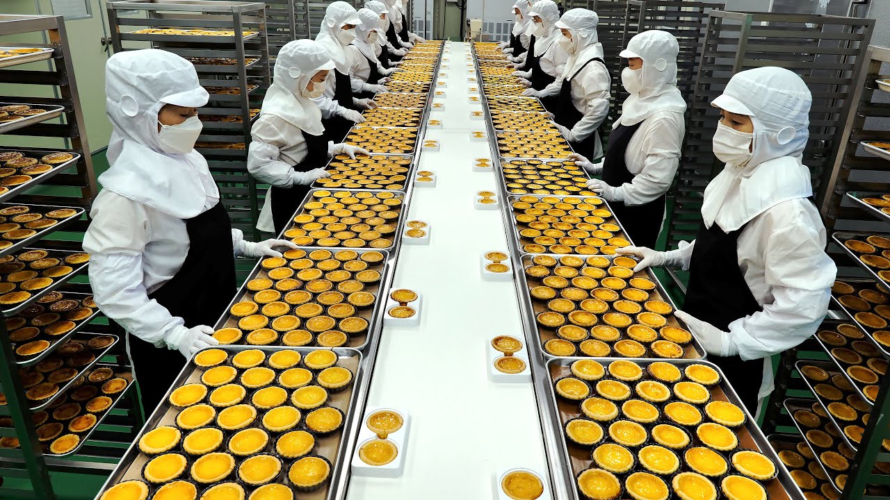 군대 특식으로 에그 타르트? 국군의날 군 장병들을 위한 에그타르트 대량 생산 현장! | Mass Production of Egg Tart | Korean Dessert