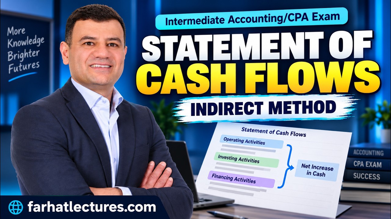 How to prepare Statement of Cash Flows. Indirect Method - YouTube