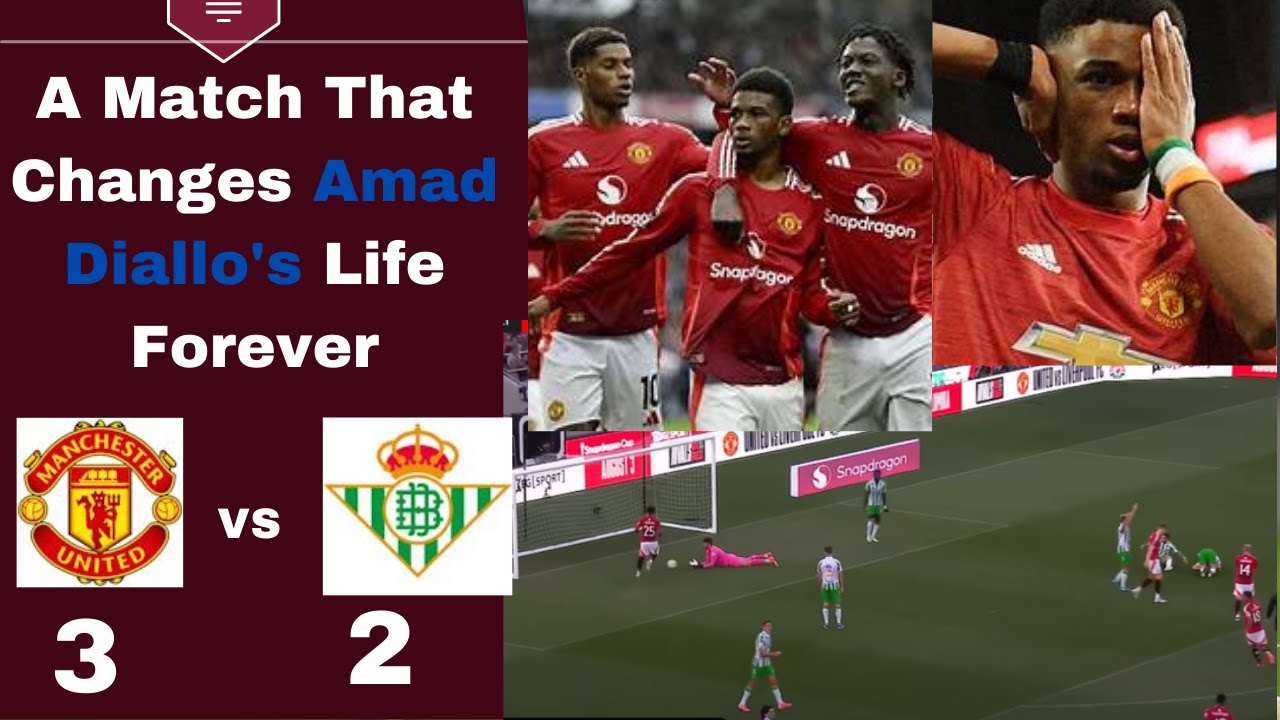 Man United Vs Real Betis 3-2 | All goals & highlights | Club friendly 2024HD