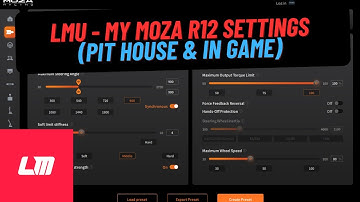 My Moza R12 FFB Settings for LMU (Pit House & In Game) - Important Update in Pinned Comment!