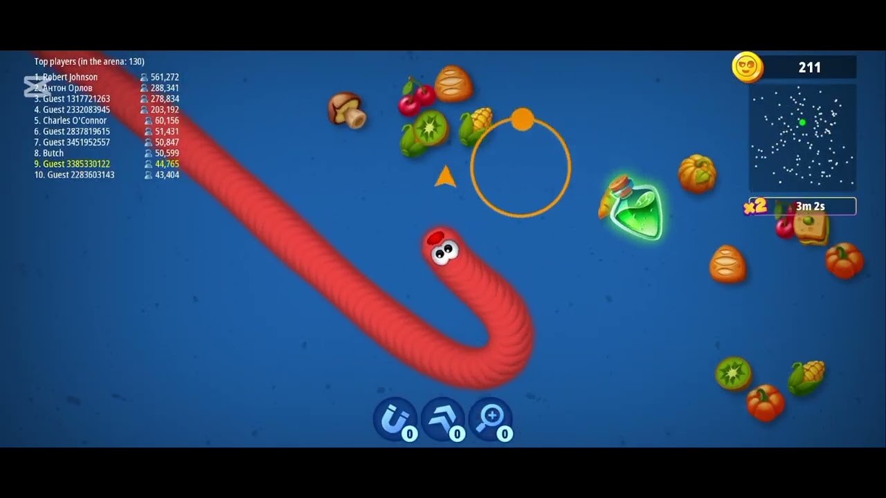 لعبه الديدان الثعبان الجائع 🪱🪱  _ يحيى الملك 