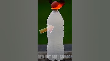 1000°C Red Hot Ball vs Ice #satisfying #experiment #rhcb