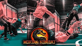 قتال شوارع - لعبنا مورتال كومبات على الحقيقة ( نهاية غير متوقعة ) | MORTAL kOMBAT FIGHT IN REAL LIFE