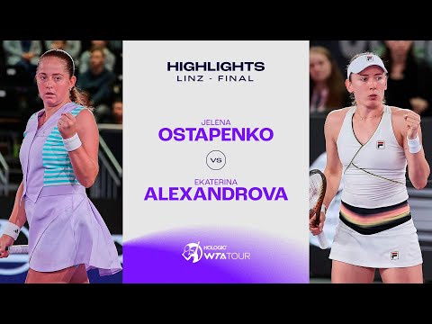 Jelena Ostapenko vs. Ekaterina Alexandrova | 2024 Linz Final | WTA Match Highlights