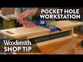 Woodworking Tip: Pocket-Hole Jig Workstation