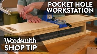 Woodworking Tip: Pocket-Hole Jig Workstation