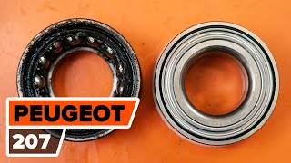 How to change rear wheel bearing on PEUGEOT 207 [TUTORIAL AUTODOC]