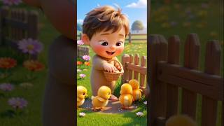 Lolo Shares Cookies with Cute Chicks 🐥🍪 | Funny Kids Cartoon#viralshorts #viral #kidsstory