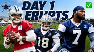 Cowboys Training Camp Day 1 Was  INSANE — 10 Biggest Takeaways You Need To Know