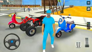 Quad Bike and Scooter Simulator #12 - Car Driving and Escape Gameplay screenshot 3