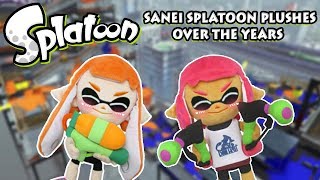 Sanei Splatoon Plushes Over The Years