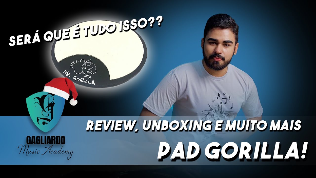 O MELHOR PAD PRA SE ESTUDAR BATERIA? | PAD GORILLA (UNBOXING + REVIEW + EXERCÍCIOS)