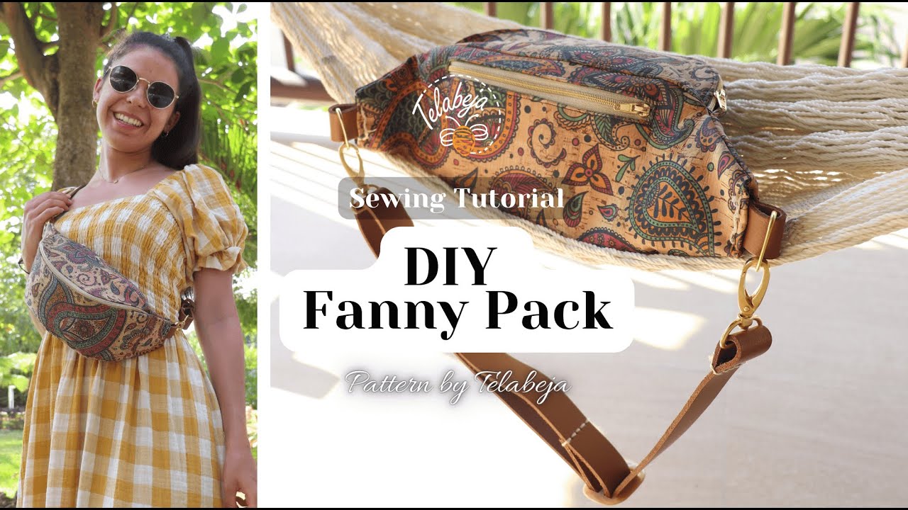 DIY tutorial essential fanny pack - Sewing Pattern by Telabeja - YouTube