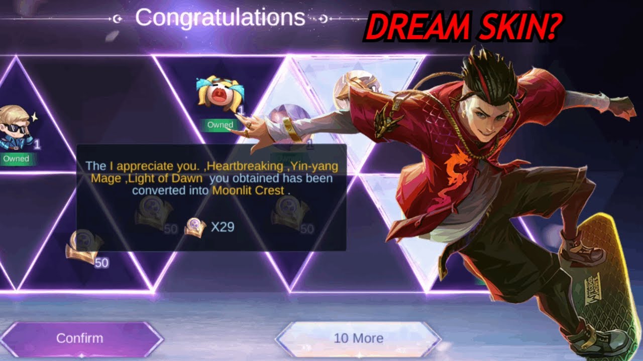 Phase one of Moonlit Wish event || Got my dream skin! 5+ skins MLBB