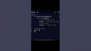 Create Star Pyramid Pattern in Python | Python for Beginners | Python Program #10  #shorts #coding