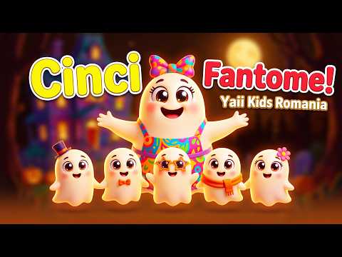 Buuu! | Cinci Fantome | Cantec pentru Copii | Cantece Halloween | Muzica copii | Desene animate