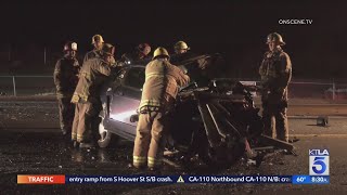2 killed, 2 injured in wrong-way crash in Perris