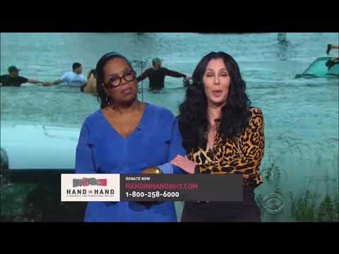 Oprah Winfrey and Cher speak for Hand In Hand Hurricanes Harvey and Irma relief funds.