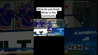 NHL. beautiful goal. goalie lost the puck. I can't believe it was a goal.