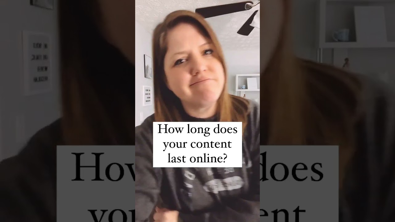 How long does your content last online? Instagram? Google? 