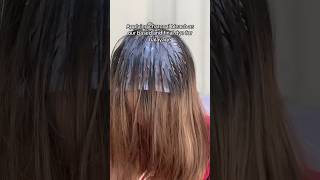 Charcoal bleach for highlights making