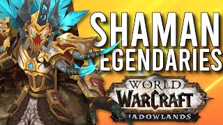 These Are GREAT!! Shadowlands SHAMAN Legendaries! - WoW: Shadowlands Alpha