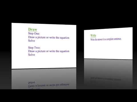 RDW Method to Solve Two-Step Word Problems