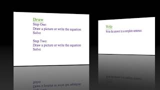 RDW Method to Solve Two-Step Word Problems