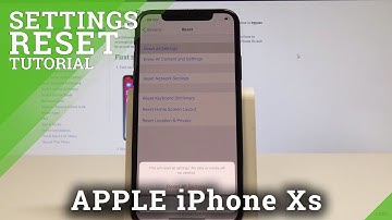 How to Reset Settings in iPhone Xs - Restore Default iOS Settings