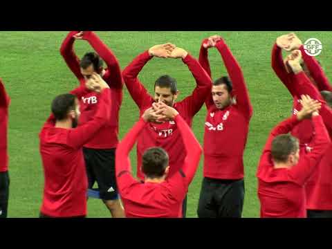 საქართველოს ეროვნული ნაკრების ვარჯიში ლატვიასთან მატჩამდე