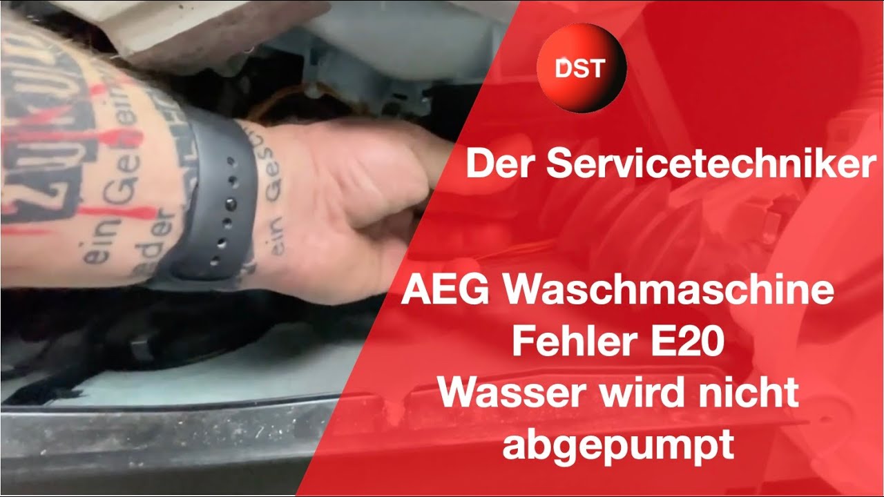 Aeg Lavamat Fehler E20 Beheben Video Anleitung AEG Waschmaschine Fehler E20 Wasser wird nicht abgepumpt - YouTube