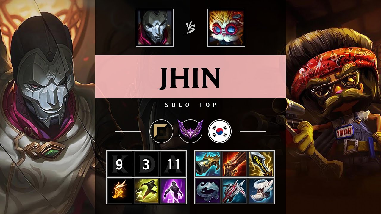 Jhin Top vs Heimerdinger - KR Master Patch 25.16